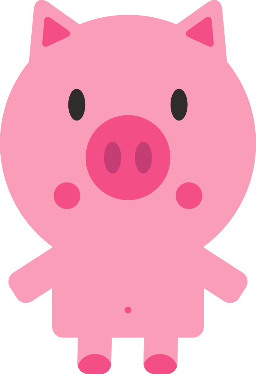 Cute Pig Clipart At Getdrawings - Domestic Pig (842x1227), Png Download
