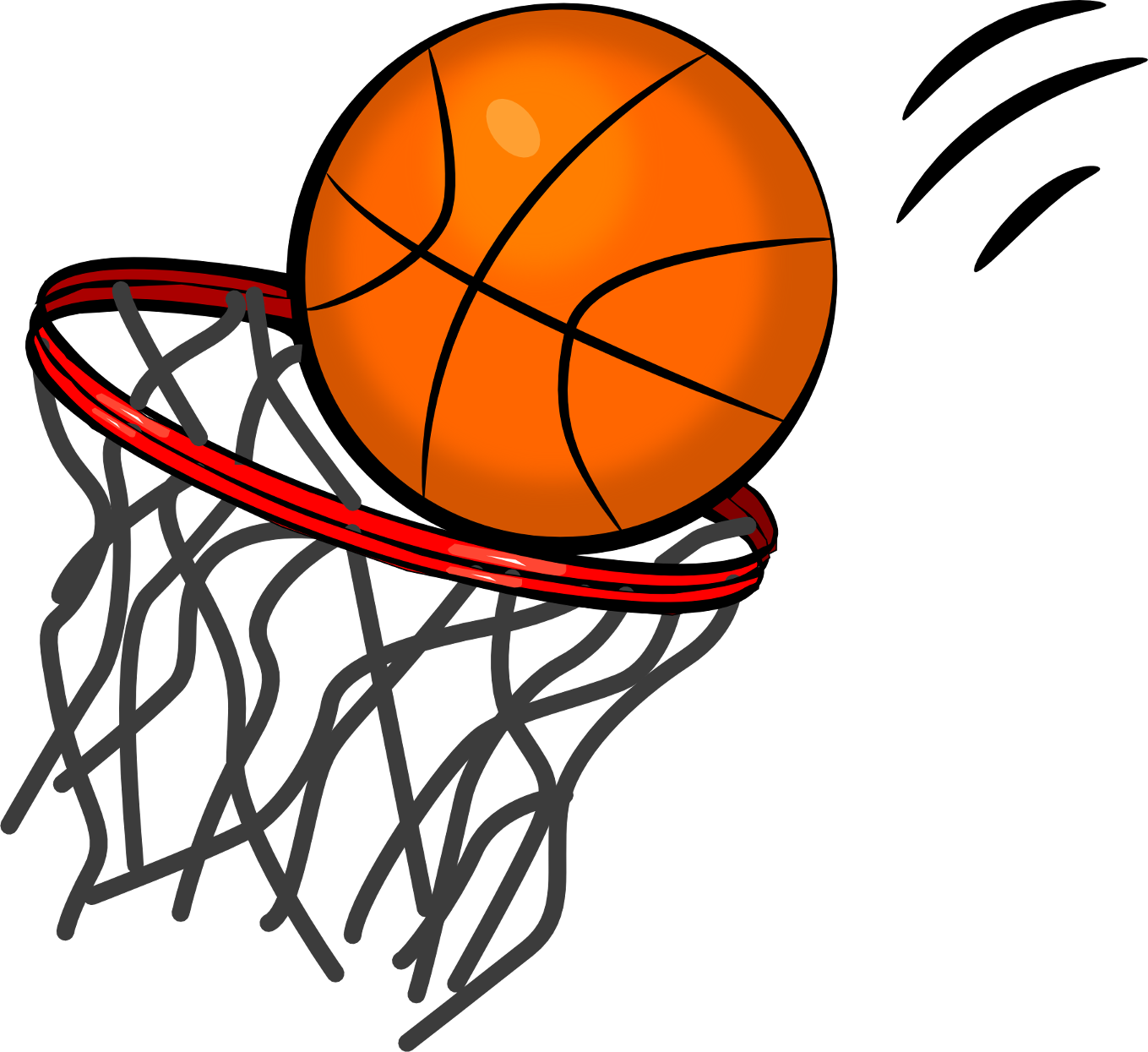 Clip Art Freeuse Stock Basketball Goals Clipart - Basketball Game Clip Art (1359x1245), Png Download