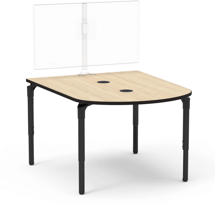 Plateau Series Media Table 48" X 60" - Coffee Table (748x748), Png Download