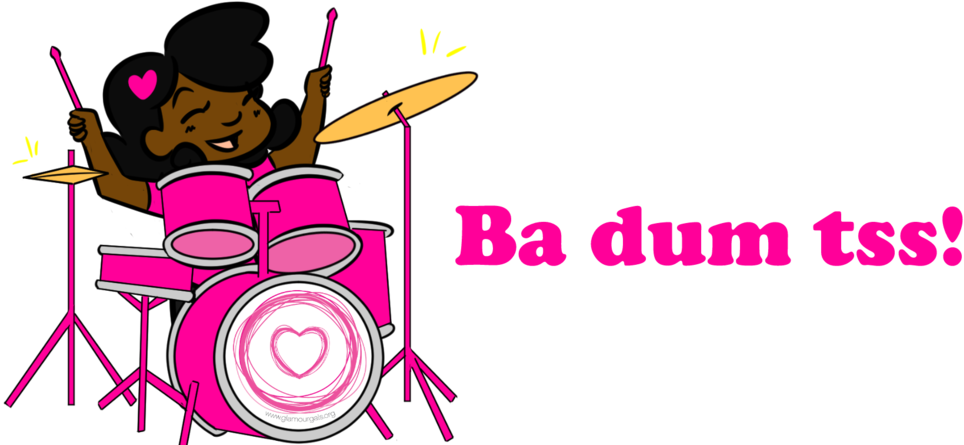 Ask Sam Drum Set - Cartoon (1000x471), Png Download
