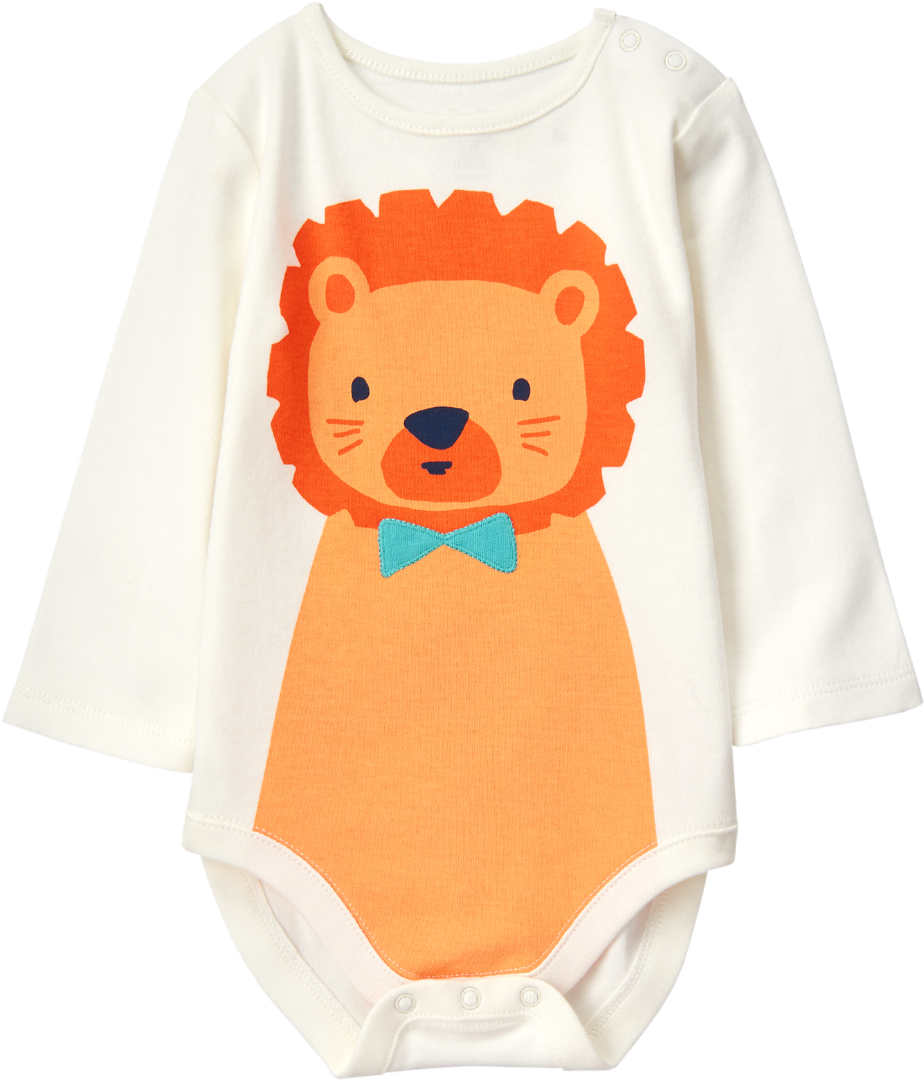 Baby Ivory Lion Bodysuit By Gymboree - Girl (1400x1780), Png Download
