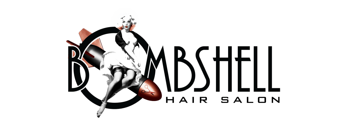 Bombshell Salon - Graphic Design (1152x432), Png Download