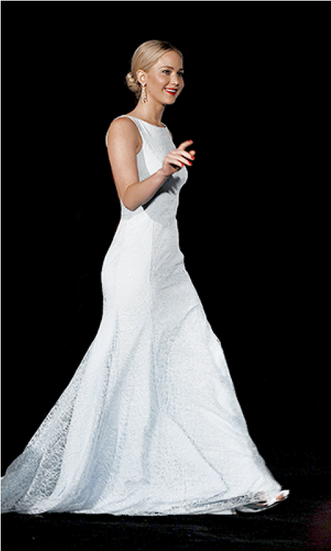 Jennifer Lawrence Pale Blue Lace Gown Online 'the Hunger - Gown (800x800), Png Download