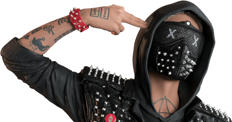 Watch Dogs 2 Figurine - Mascara Wrench Watch Dogs 2 (778x450), Png Download