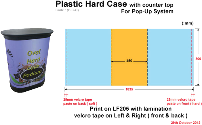 P C O1 - Pop Up Oval Shaped Hard Case (723x1024), Png Download