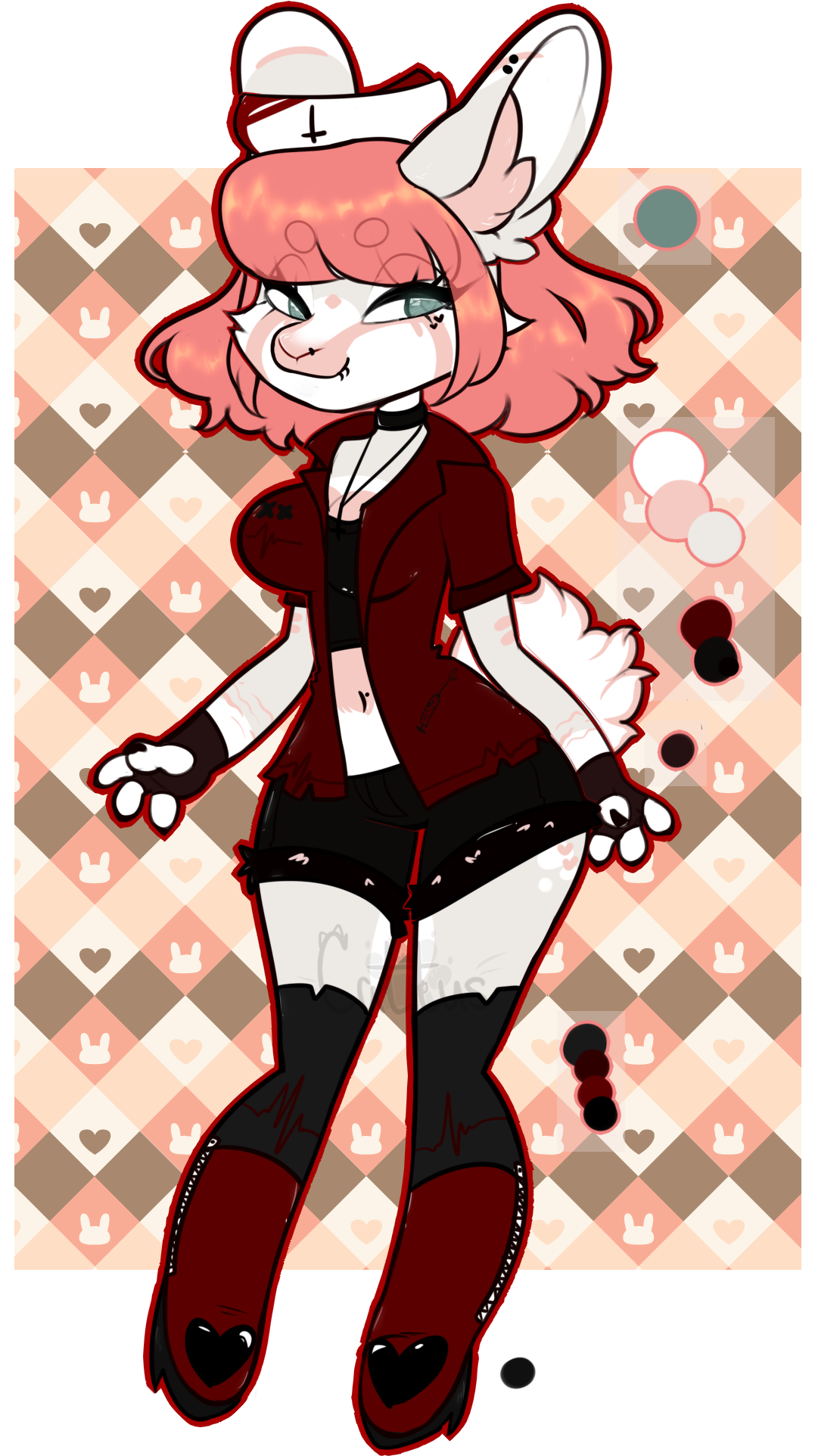 Satanic Nurse Adopt Closed - Cartoon (1700x2120), Png Download