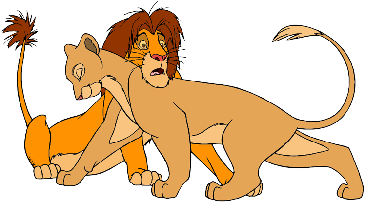 Nala Adult Simba, Nala - Simba And Nala (748x416), Png Download