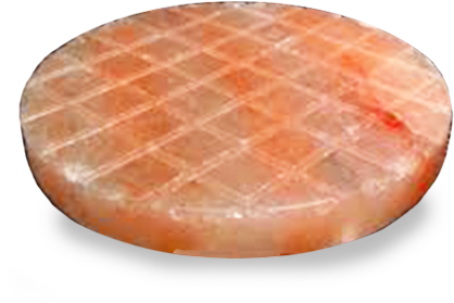 Round Lined Shape Salt Block - Pepperoni (559x559), Png Download