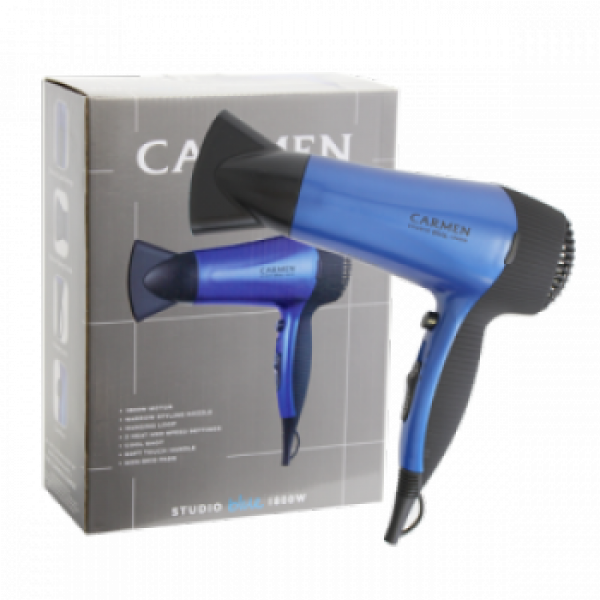 Carmen Blue Hairdryer - Hair Dryer (600x600), Png Download