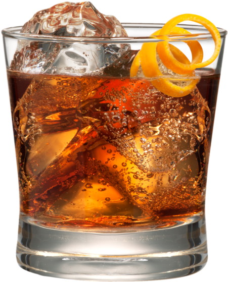 Rum Png Pluspng - Cocteles En Vaso Old Fashioned (800x600), Png Download
