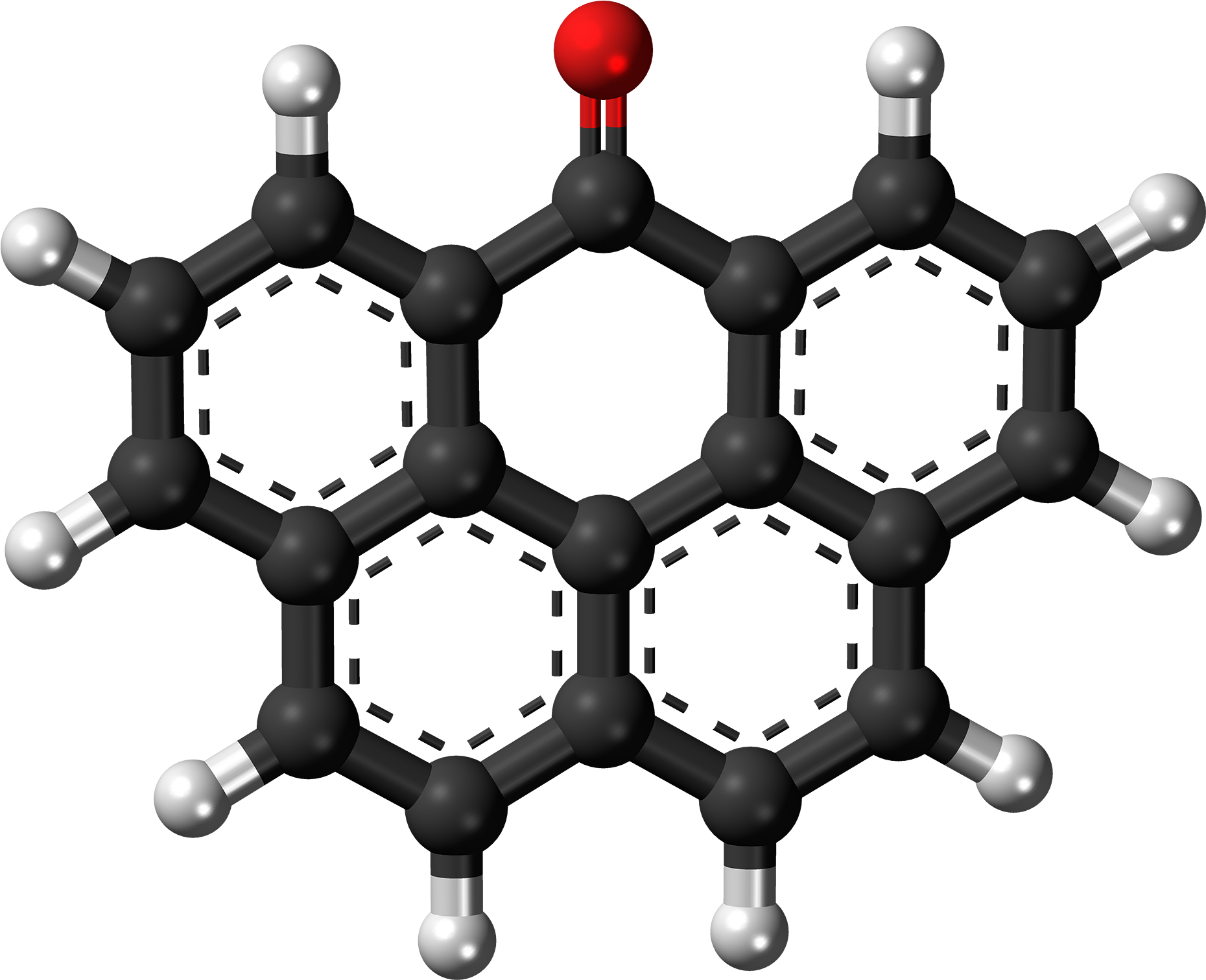 Naphthanthrone Molecule Ball - Naphtha Molecule (2000x1652), Png Download