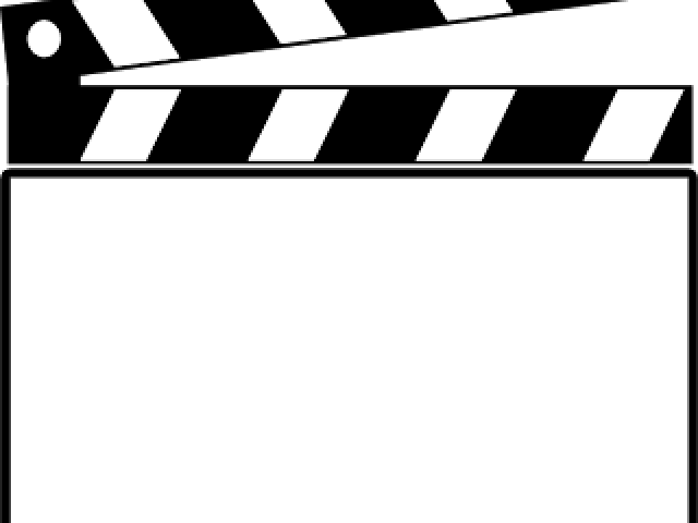 Clapperboard Clipart Movie Theater - Clip Art Clapper Board (640x480), Png Download
