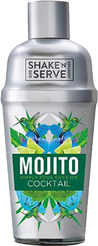 Shake N Serve Mojito Cocktail 700ml - Cocktail (368x880), Png Download