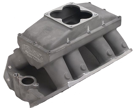 Series 187 Bbc Hitman Tunnel Ram - Sbc 350 Tunnel Ram Single Carb (800x424), Png Download