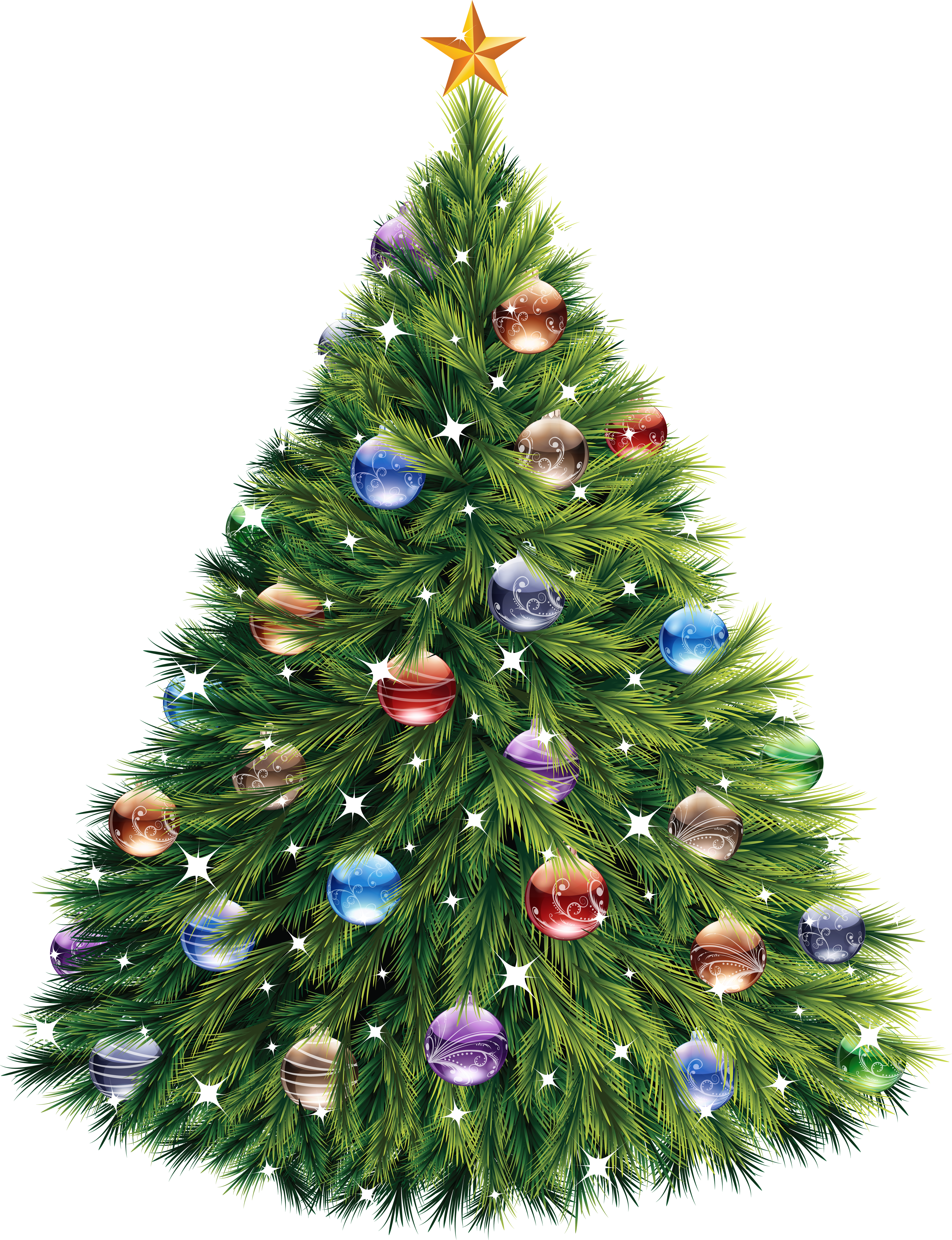 Christmas Tree Clipart (3831x4990), Png Download