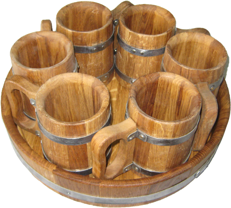 Holz Bierkrug (800x800), Png Download