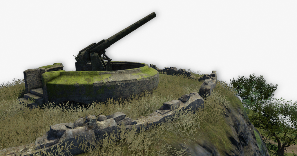 Fc3 Cutout Turtlehill - Machine Gun (1024x537), Png Download