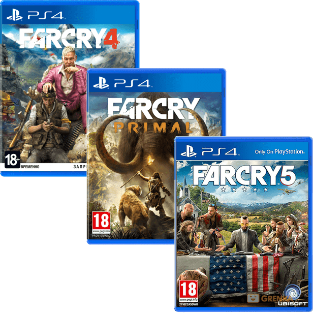 ➤ 'far Cry 4' 'far Cry Primal' 'far Cry 5' Купить В - Xbox One Far Cry 5 (616x616), Png Download