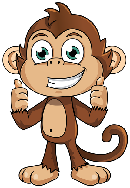 Cute Monkey Stickers Messages Sticker-0 - Monkey Sticker (618x618), Png Download
