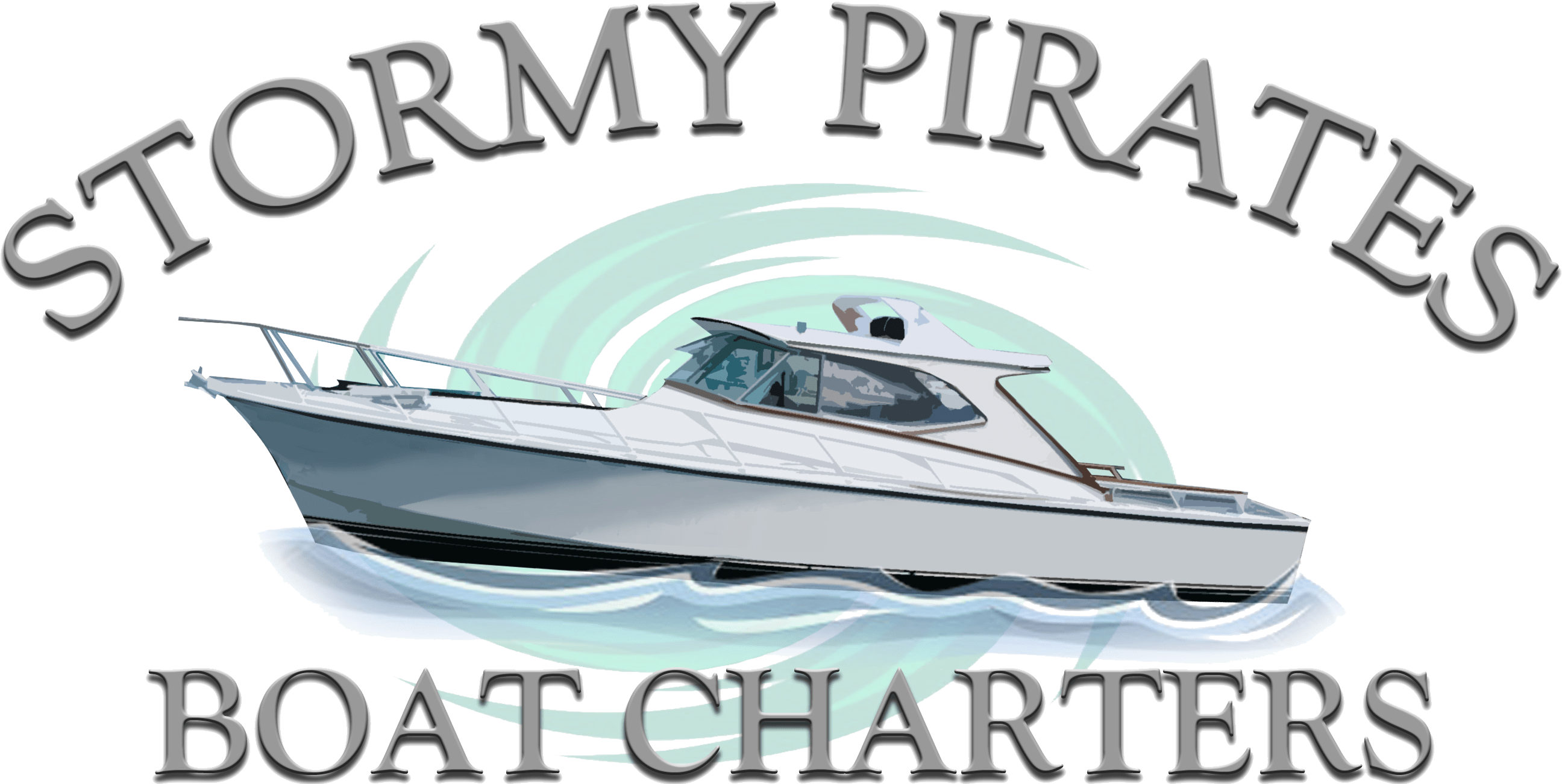 Cropped Stormypirates Trans Logo2 - Speedboat (2592x1301), Png Download