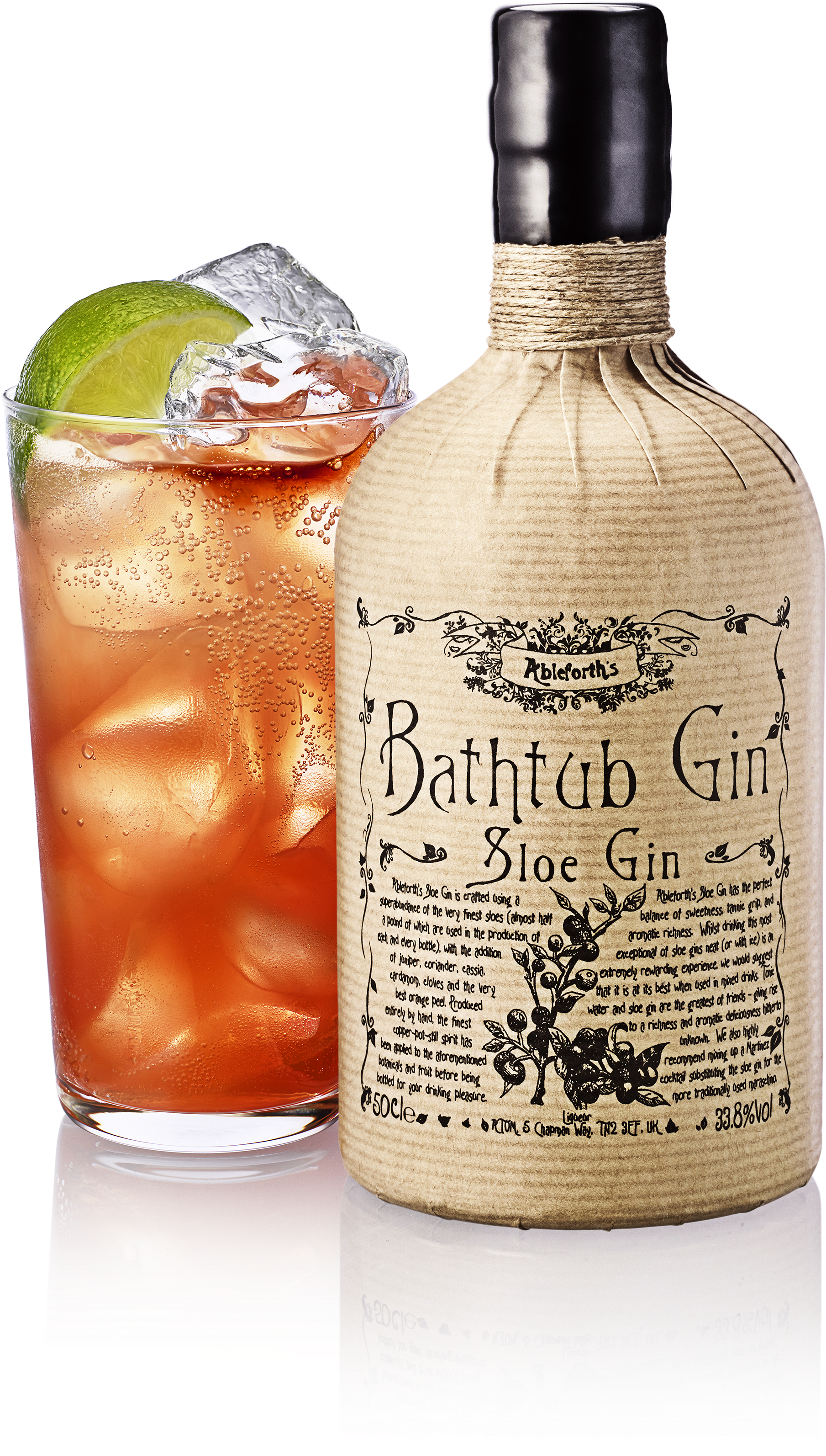 Bathtub Gin Sloe Gin & Sling - Rum Swizzle (3366x4492), Png Download