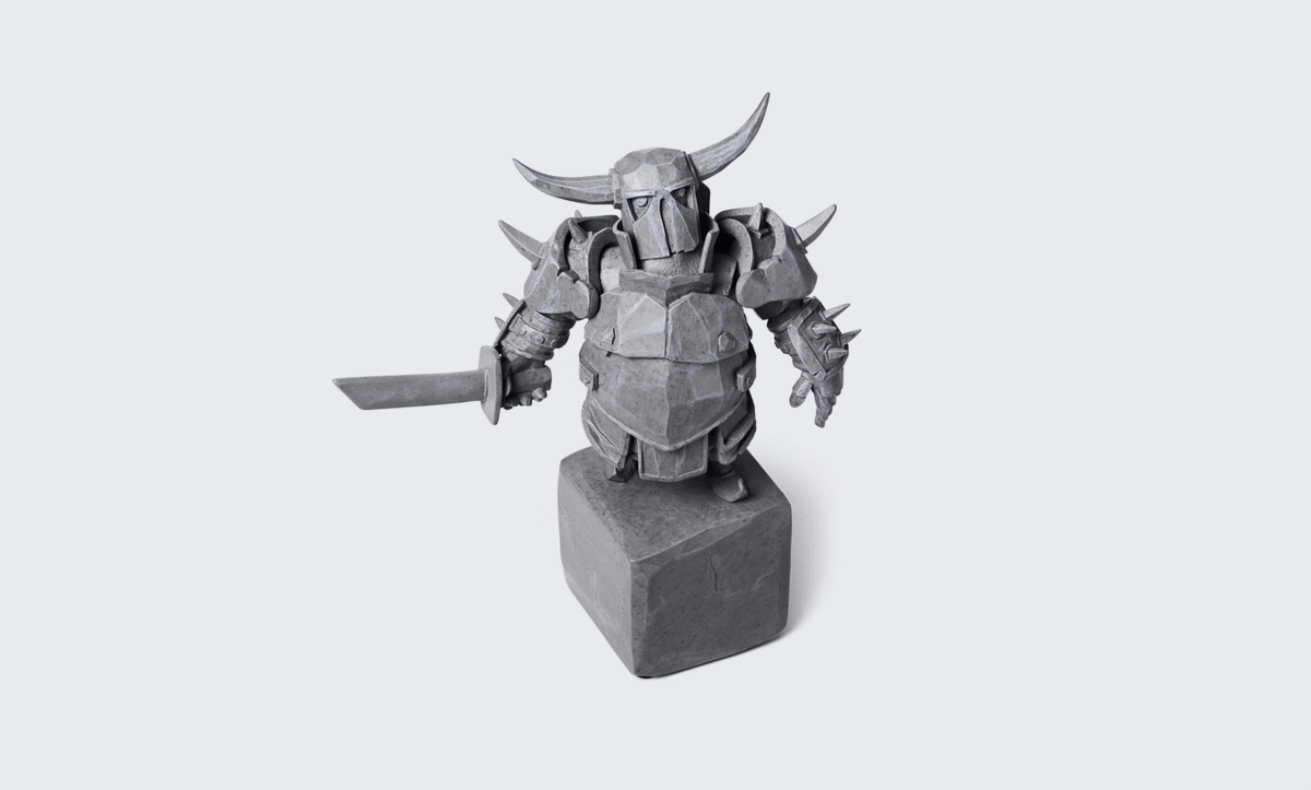 Clash Royale Statue (1200x723), Png Download