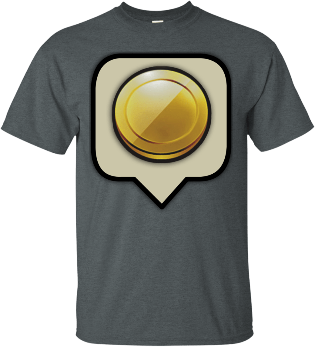 Barbarian Clash Of Clans Gold Coin Motif Men's T-shirt - T-shirt (1155x1155), Png Download