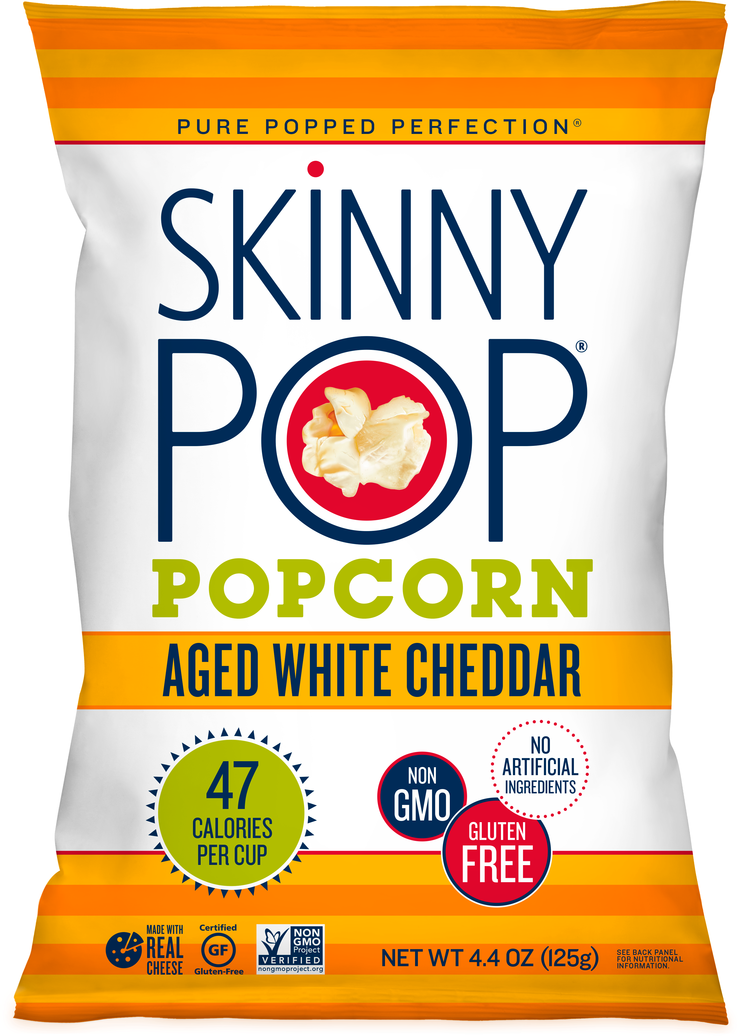 Aged White Cheddar Popcorn - Skinny Pop Aged White Cheddar Popcorn (4336x5842), Png Download
