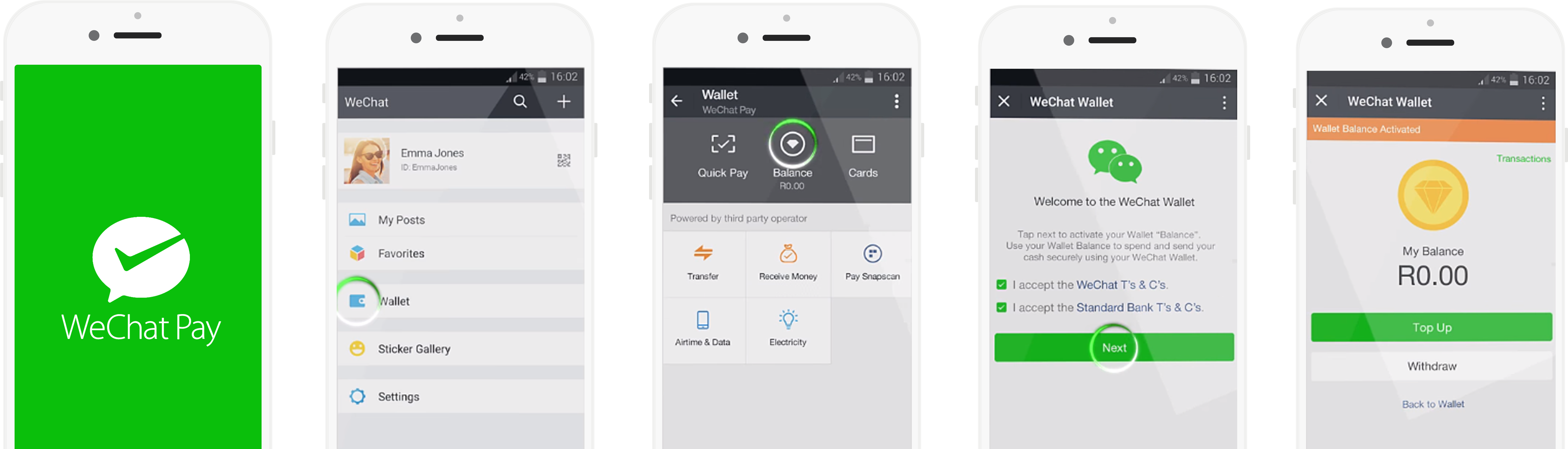 Download Wechat And Set Up Your Profile - Iphone (8100x2400), Png Download
