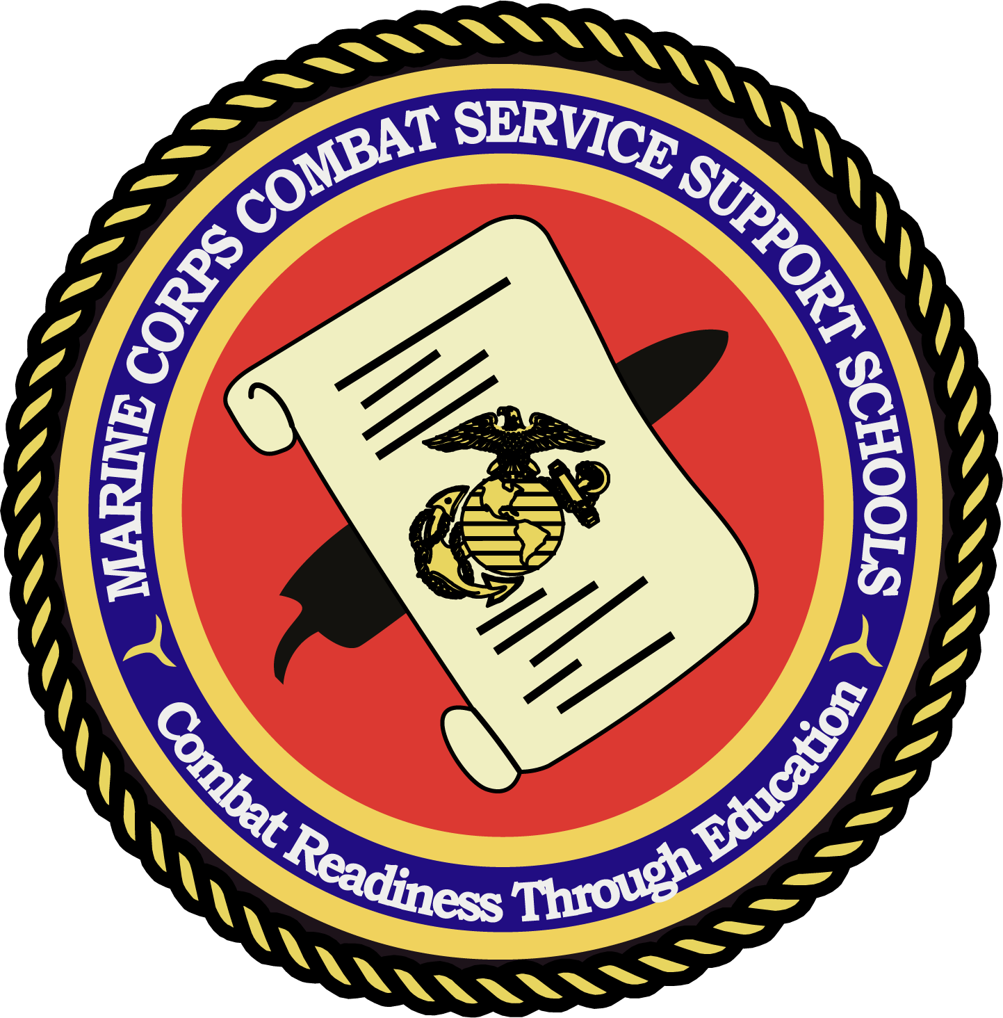 Marine Corps Combat Service Support Schools - Romania Football Logo (1443x1464), Png Download