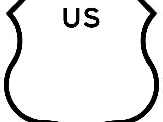 Freeway Clipart Blank Road Sign - Us 50 (640x480), Png Download