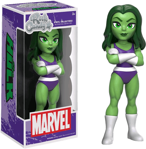 She-hulk Rock Candy 5" Vinyl Figurine - Funko Rock Candy She Hulk (600x600), Png Download