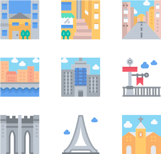 Urban And City (600x564), Png Download