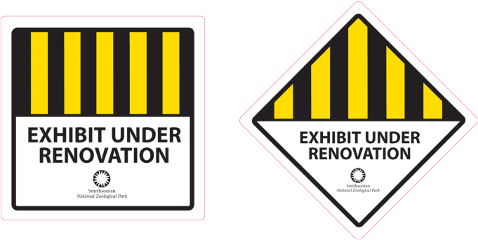 Exhibit Under Construction - Exhibit Under Construction Sign (700x906), Png Download