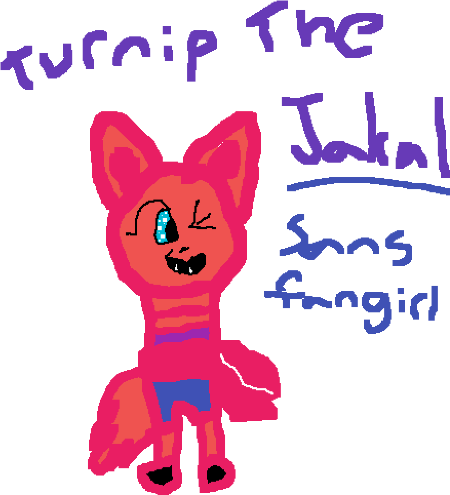Turnip The Jackal - Cartoon (1000x1000), Png Download