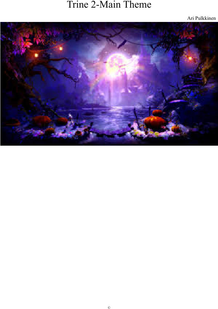 Print - Trine 2 Landscape (850x1100), Png Download
