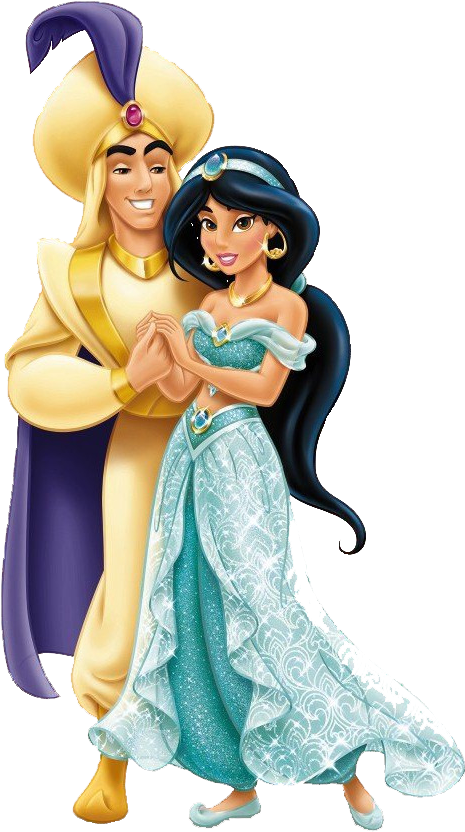 Aladdin And Jasmine Png (900x960), Png Download
