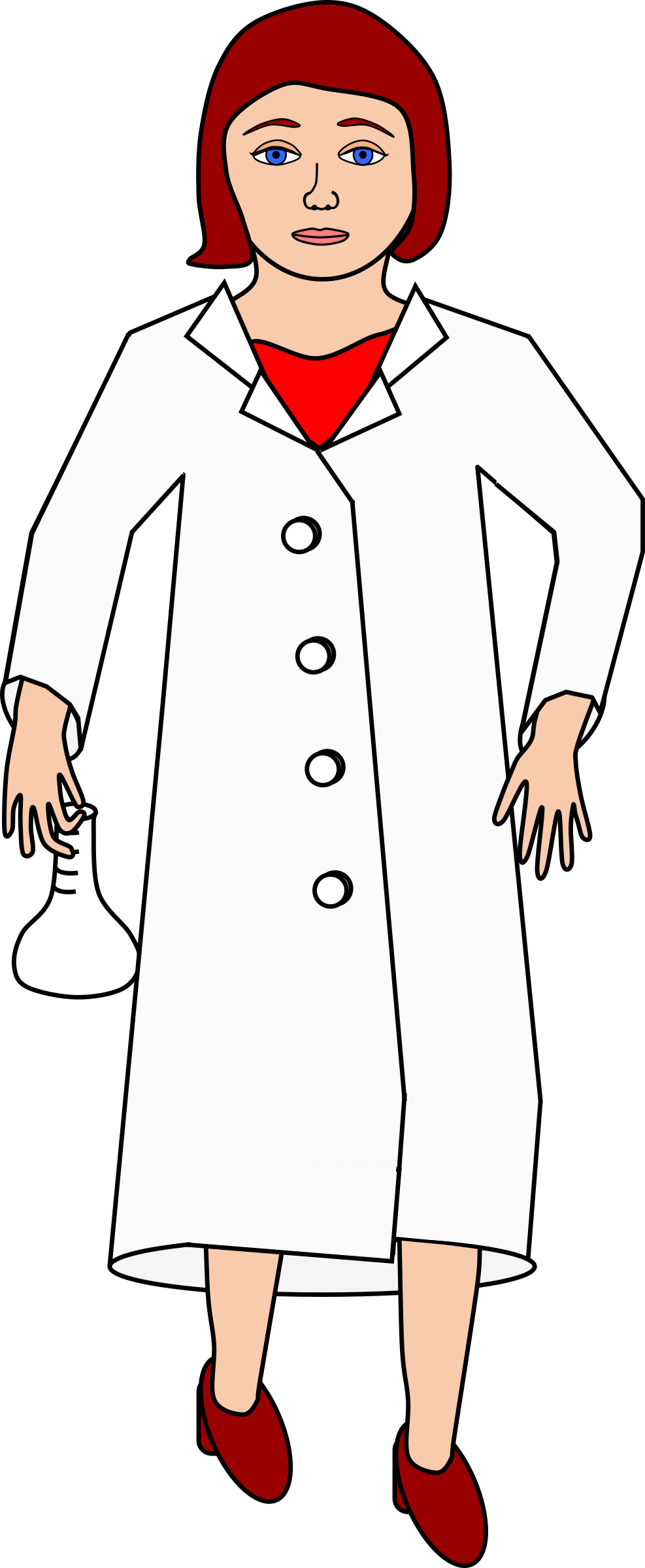 This Free Icons Png Design Of Scientist Holding Erlenmeyer (987x2400), Png Download