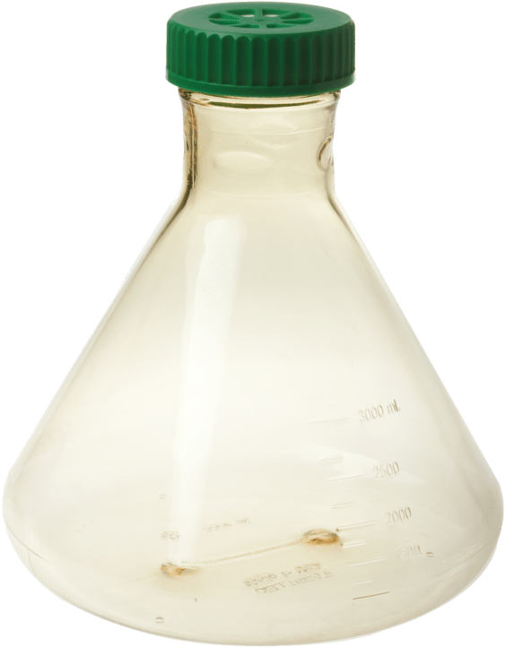 Celltreat Erlenmeyer & Fernbach Flask Expired - Glass Bottle (600x750), Png Download