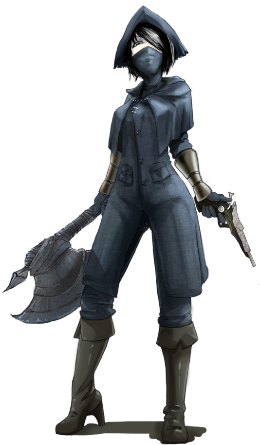 752 X 1063 3 - Bloodborne Female Hunter Fan Art (752x1063), Png Download