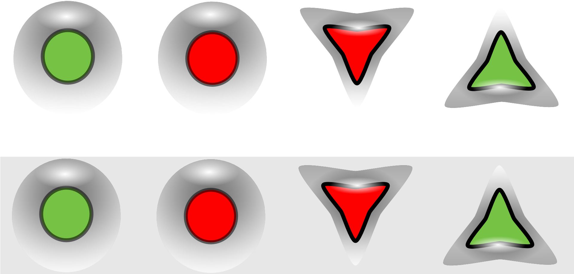 Stop Button Green Signal Signals - Signal Button (1920x960), Png Download