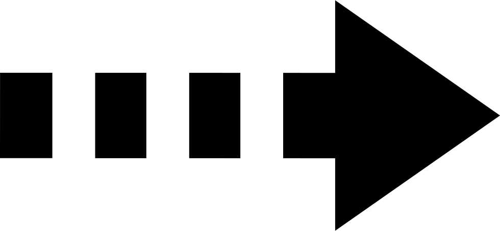 Right Arrow Of Broken Line Comments - Black-and-white (980x454), Png Download