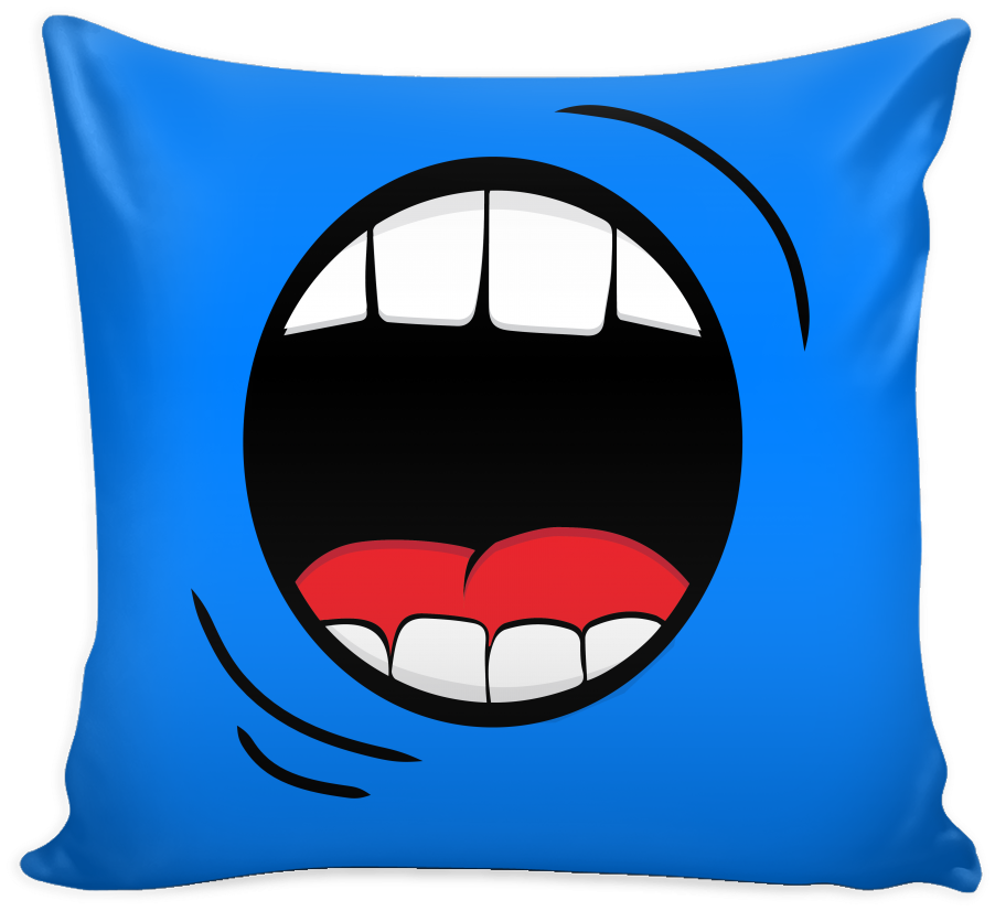 Monster Mouth Halloween Pillow Case Cover - Trump Pillow (1024x1024), Png Download