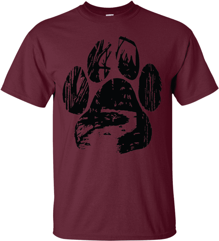 Into The Forest Cat Paw T-shirt - T-shirt (800x800), Png Download