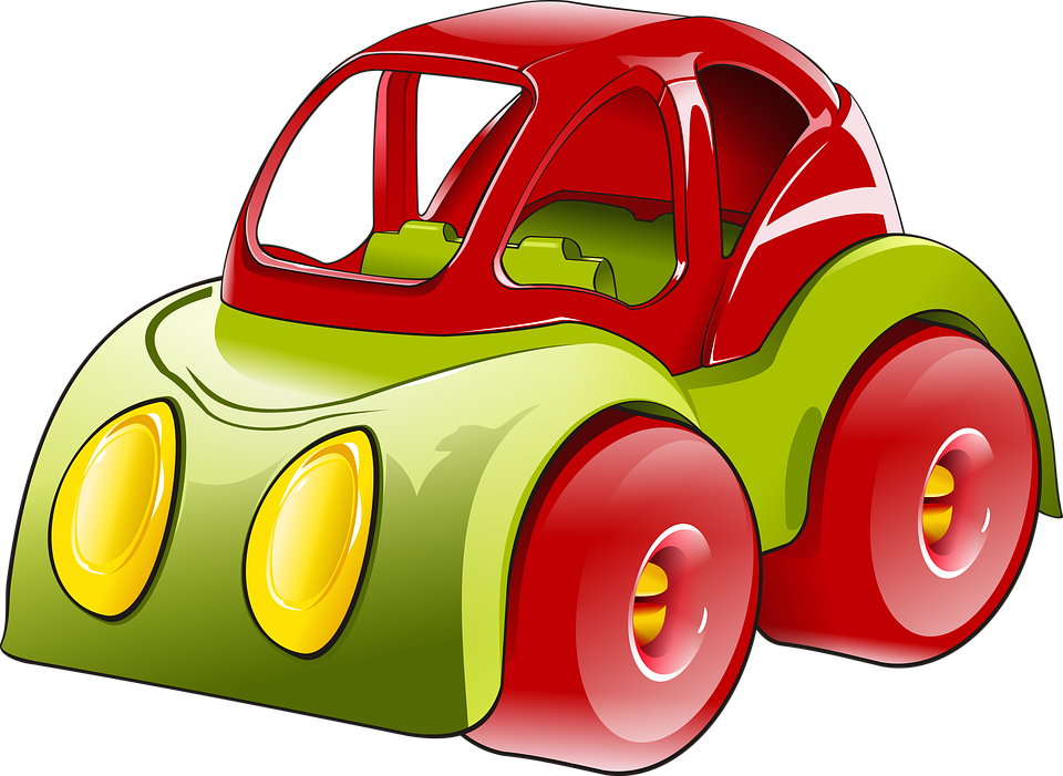 Car, Vehicle, Toy, Transport, Red, Drawing, Graphics - Car Toy Drawing (960x701), Png Download