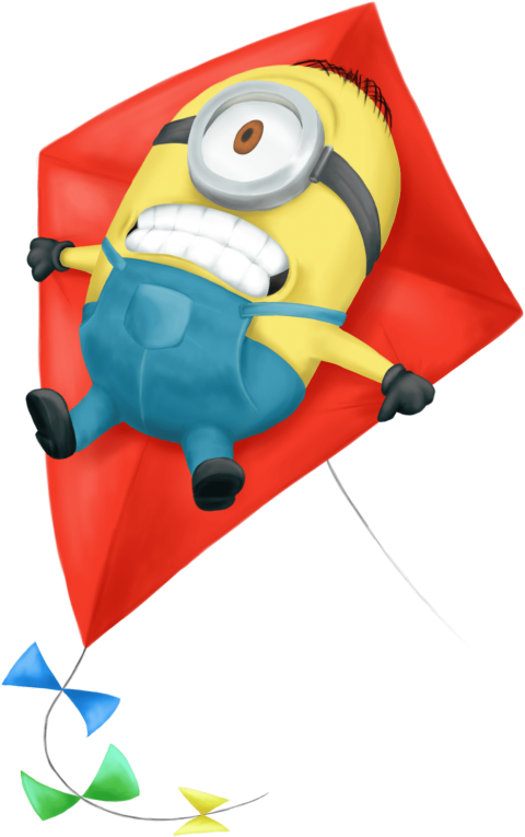 Free Png Download Minions For Ecuador - Minion Flying Kite (480x765), Png Download