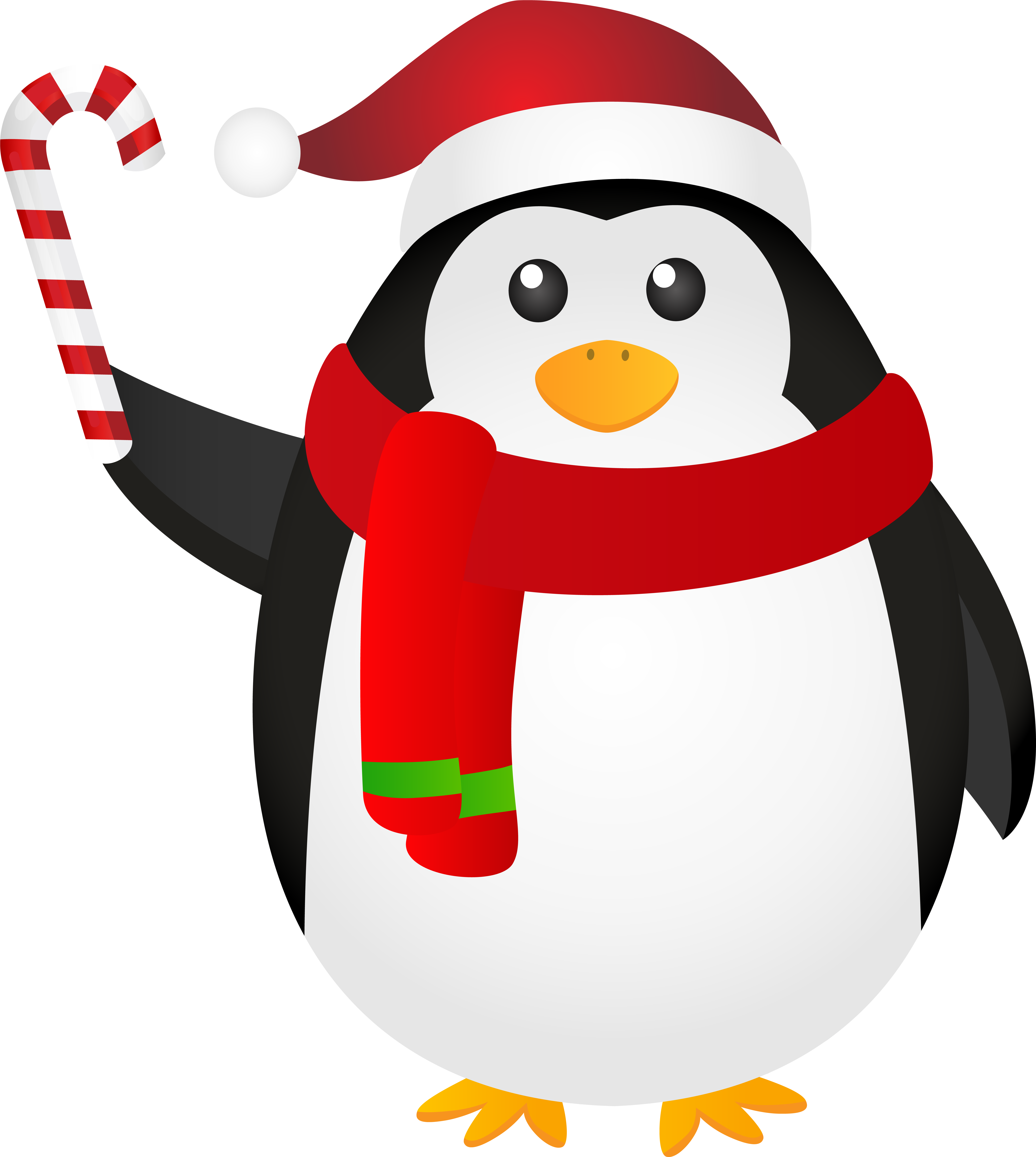 Christmas Penguin Png (7173x8000), Png Download