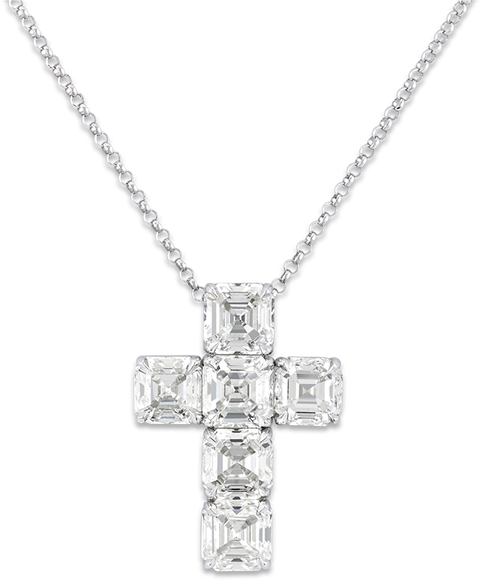 Diamond Cross Pendant, - Pendant (2000x2500), Png Download