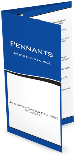 Customize Blue Sports Bar Menu - Paper (628x628), Png Download