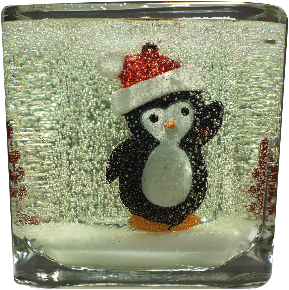 Holiday Candle Is A Medium Cube With A Cute Penguin - Adã©lie Penguin (1024x1280), Png Download